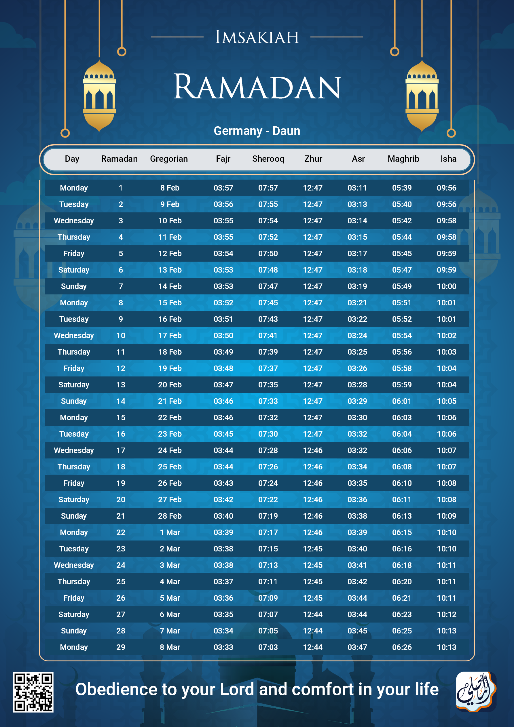 ramadan amsakiah image