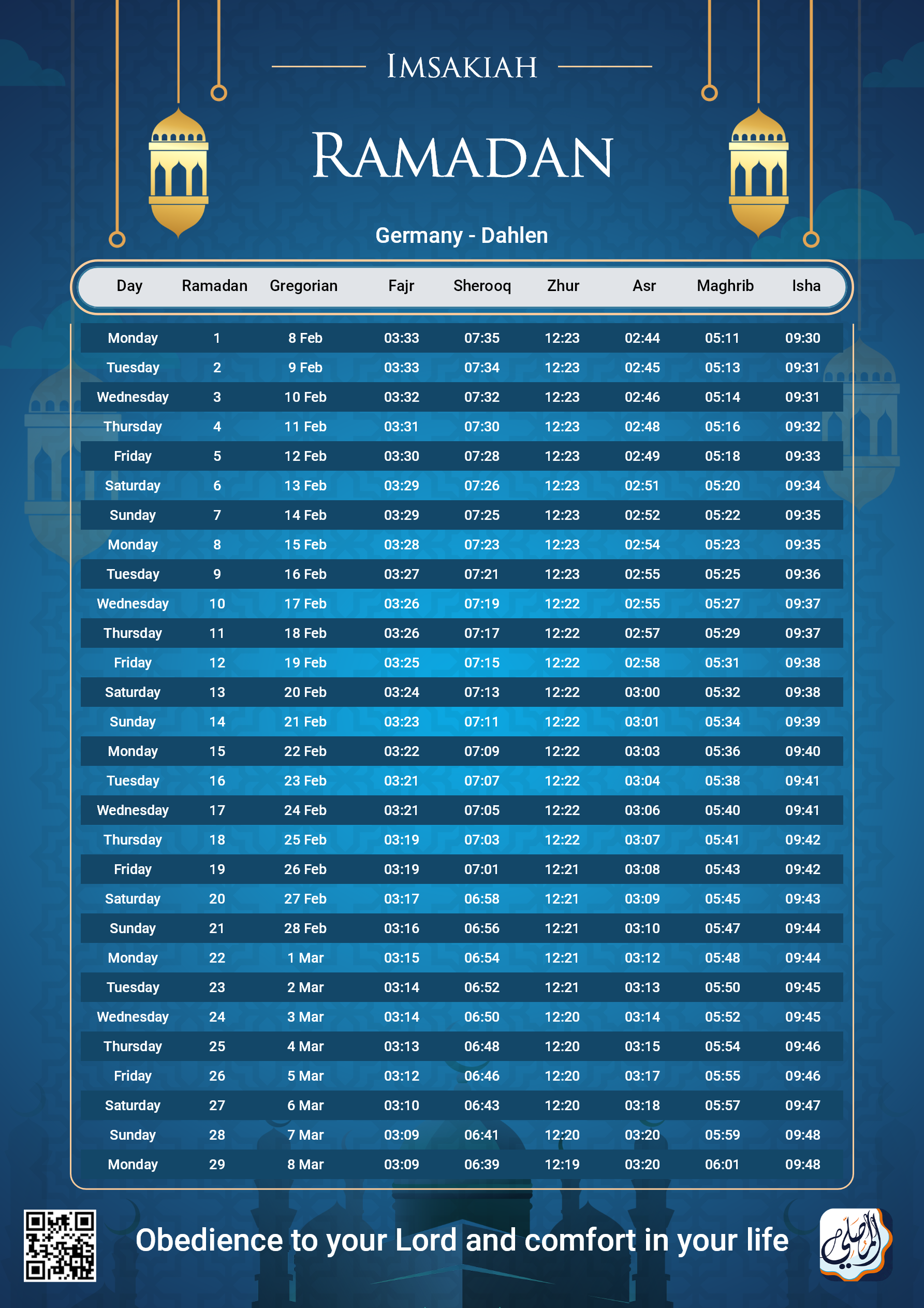 ramadan amsakiah image