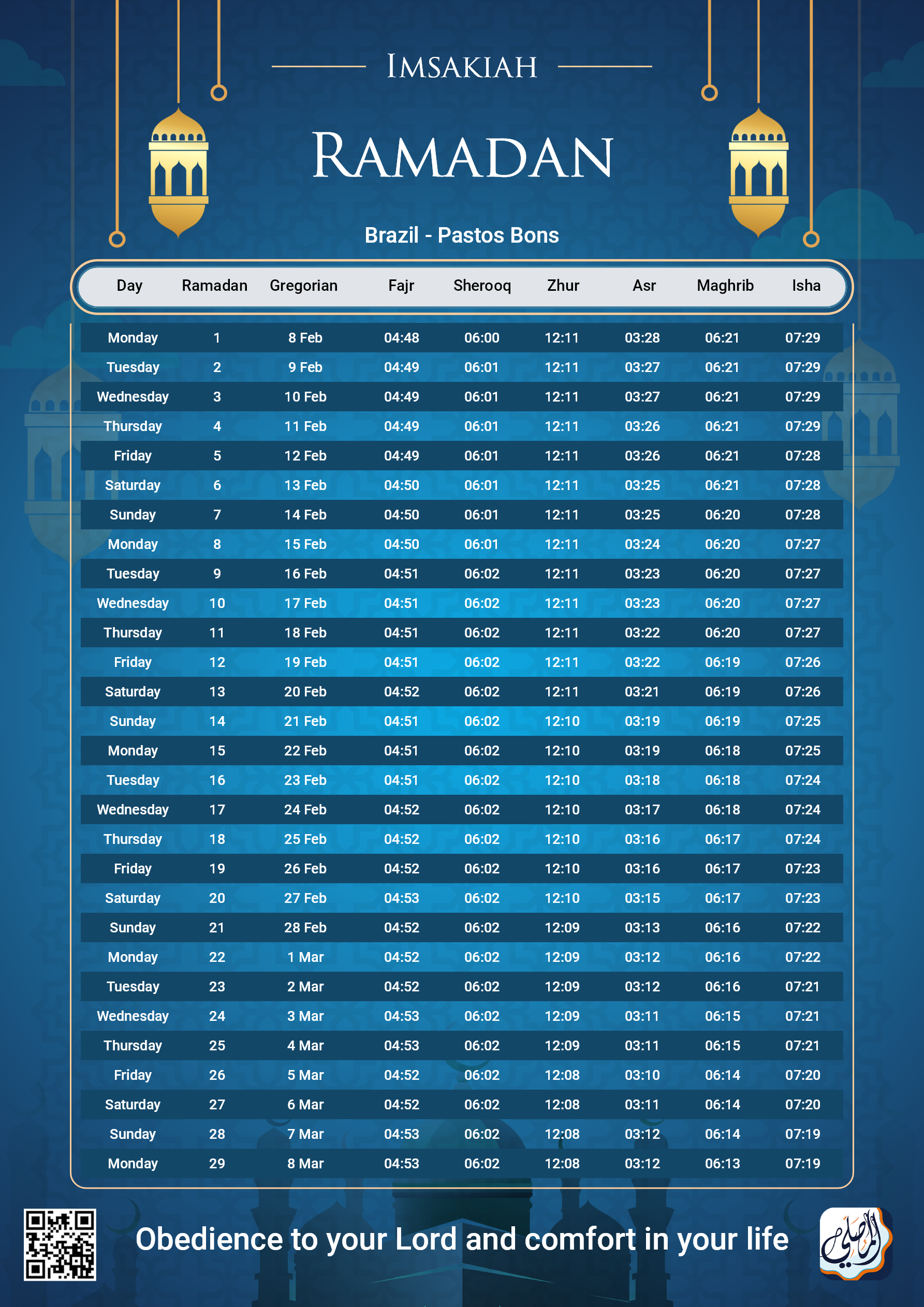 ramadan amsakiah image