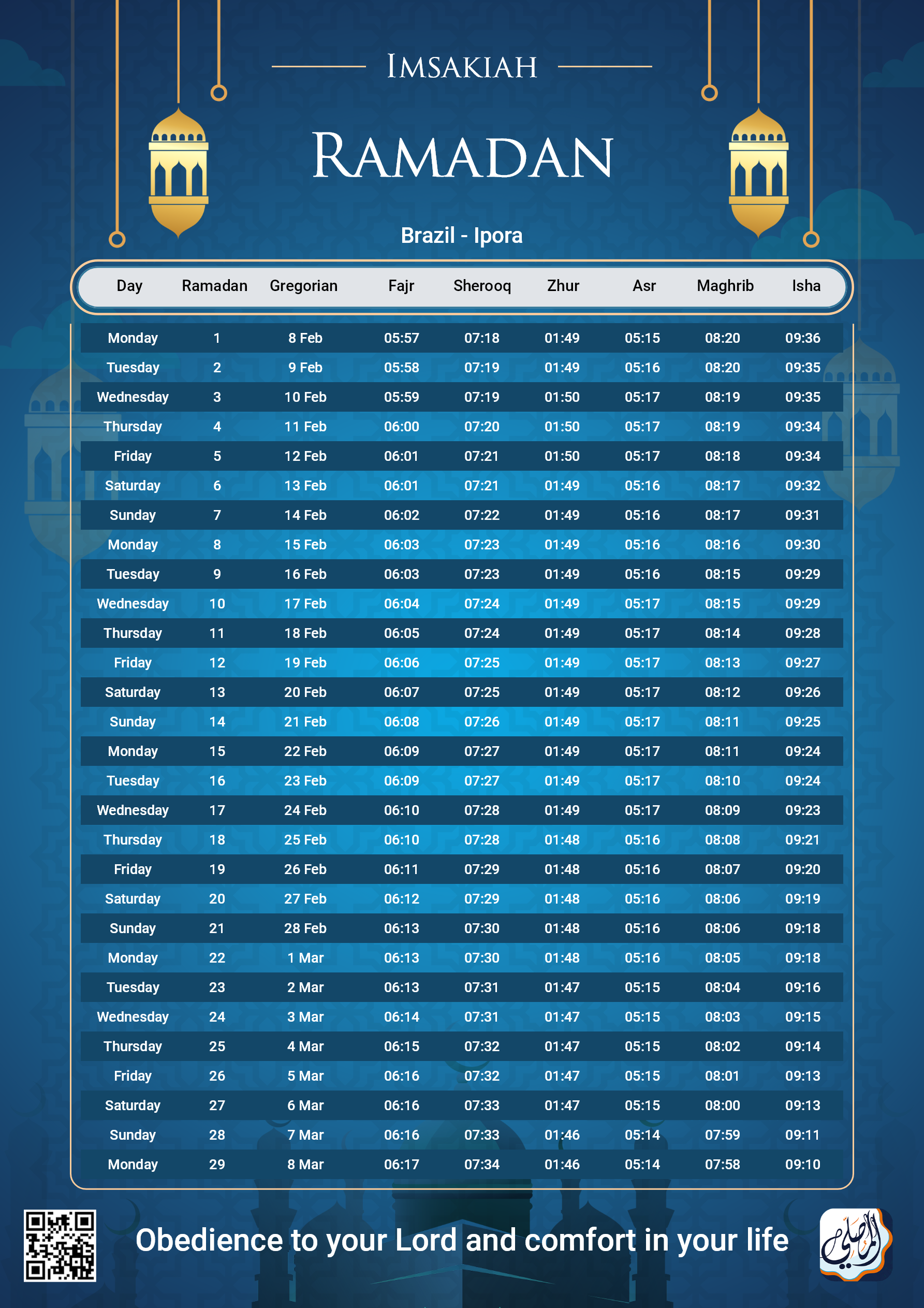 ramadan amsakiah image