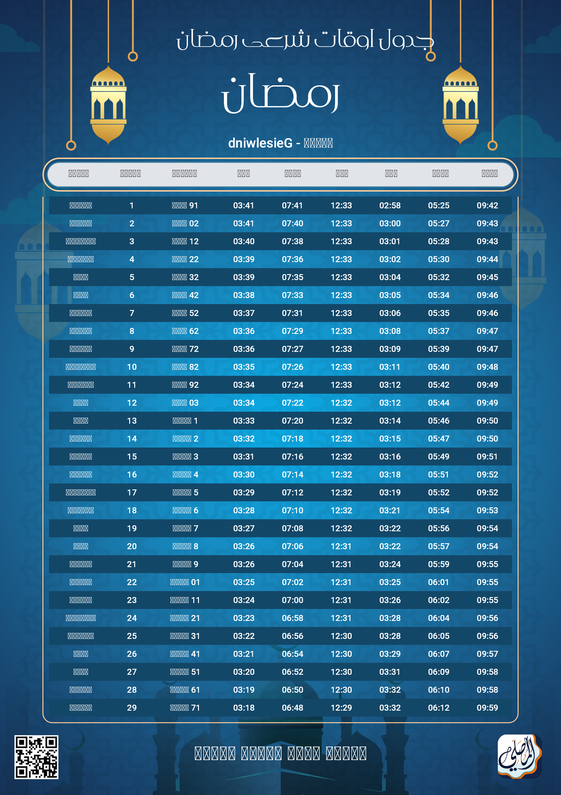ramadan amsakiah image