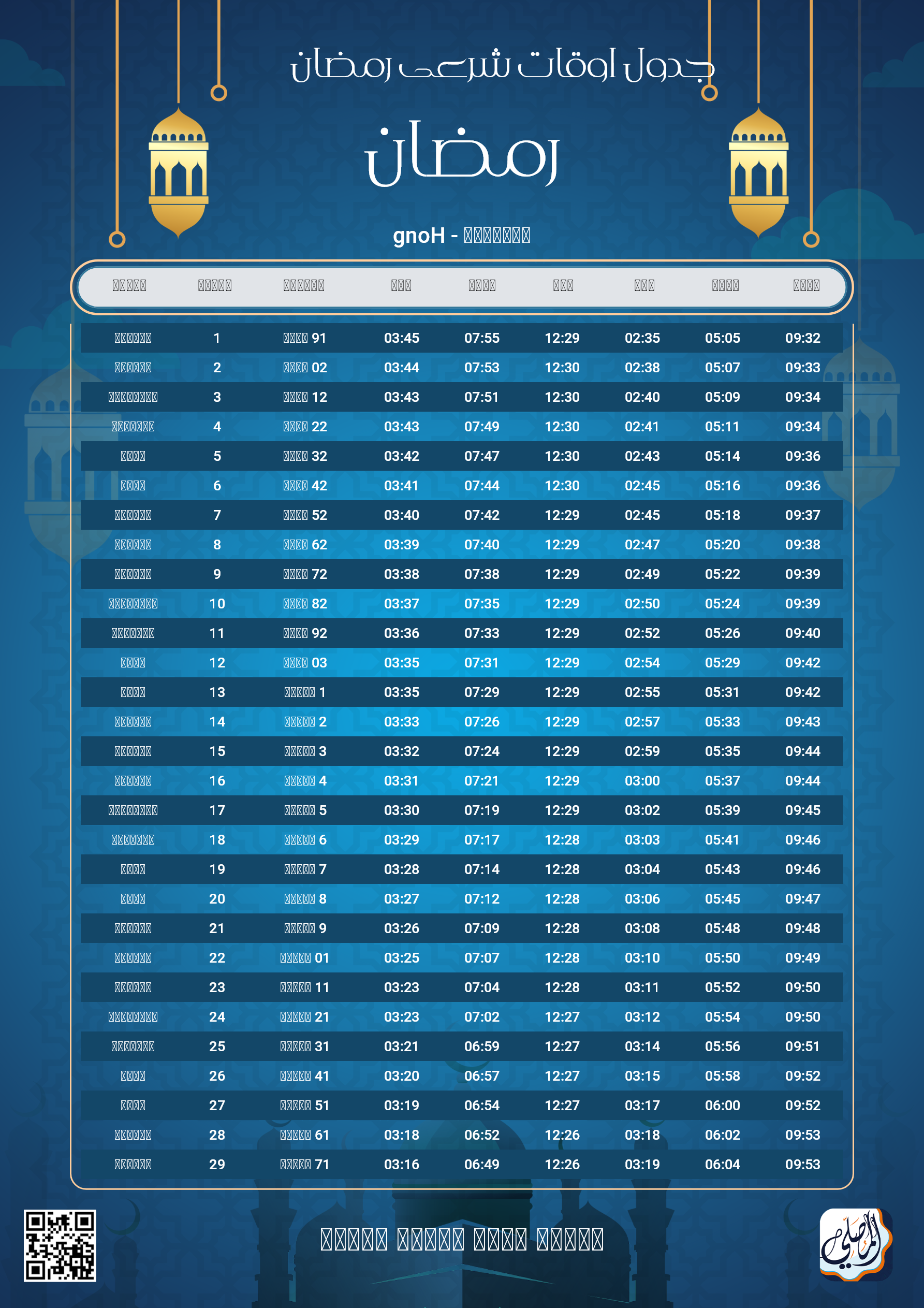 ramadan amsakiah image