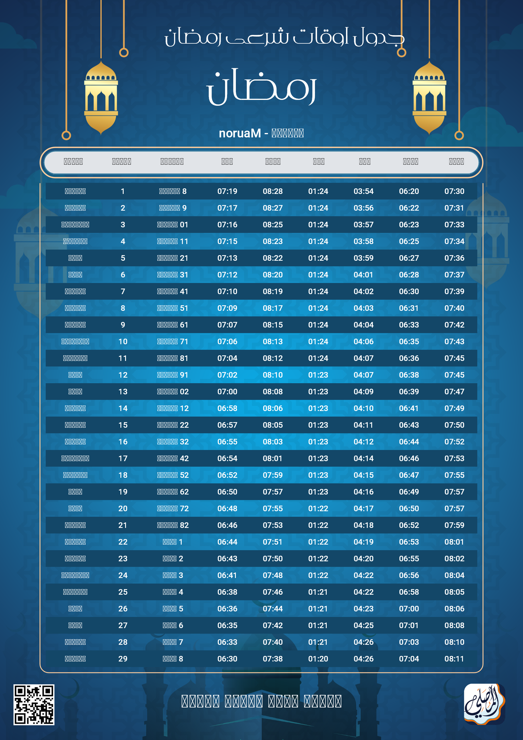 ramadan amsakiah image