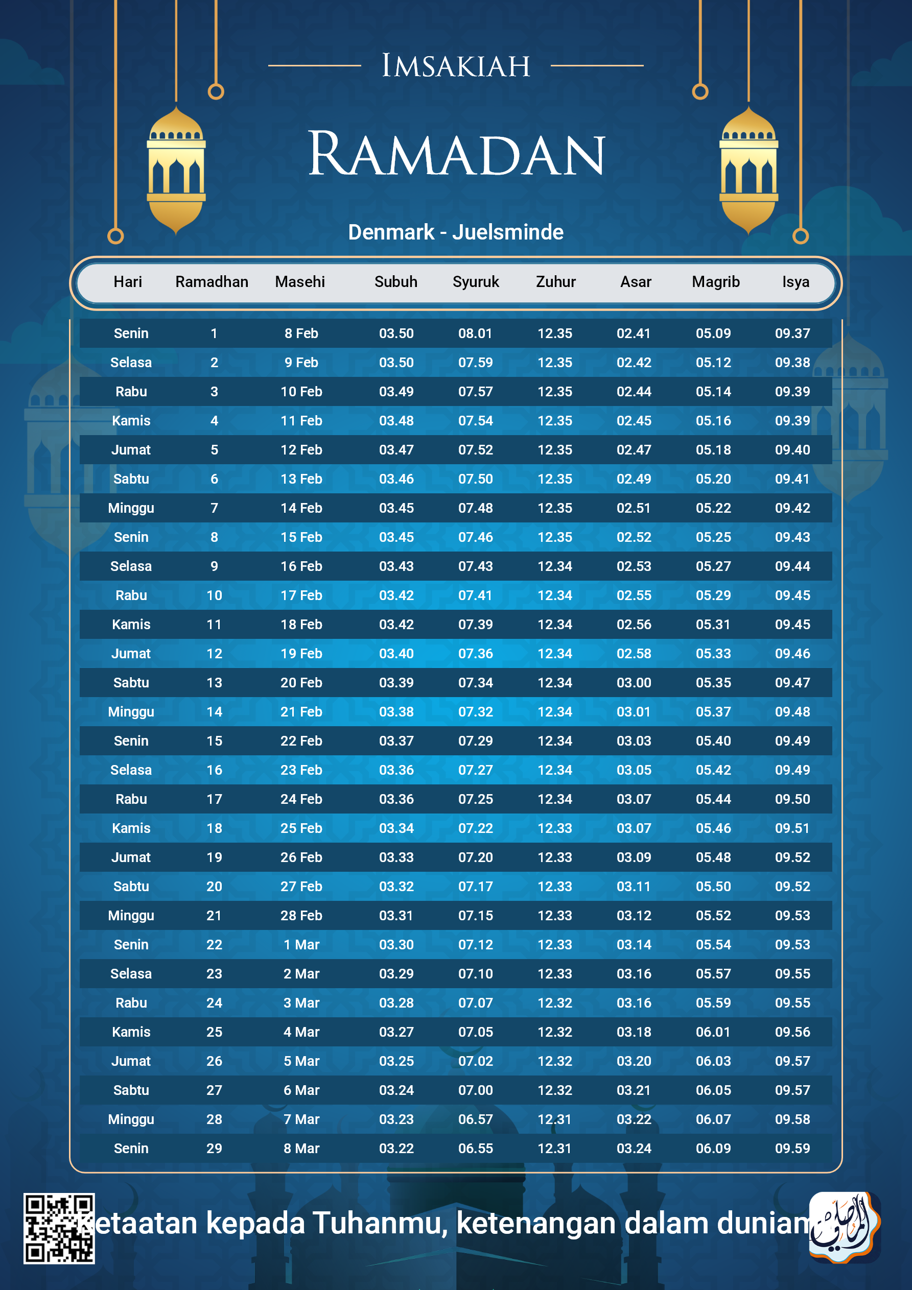 ramadan amsakiah image