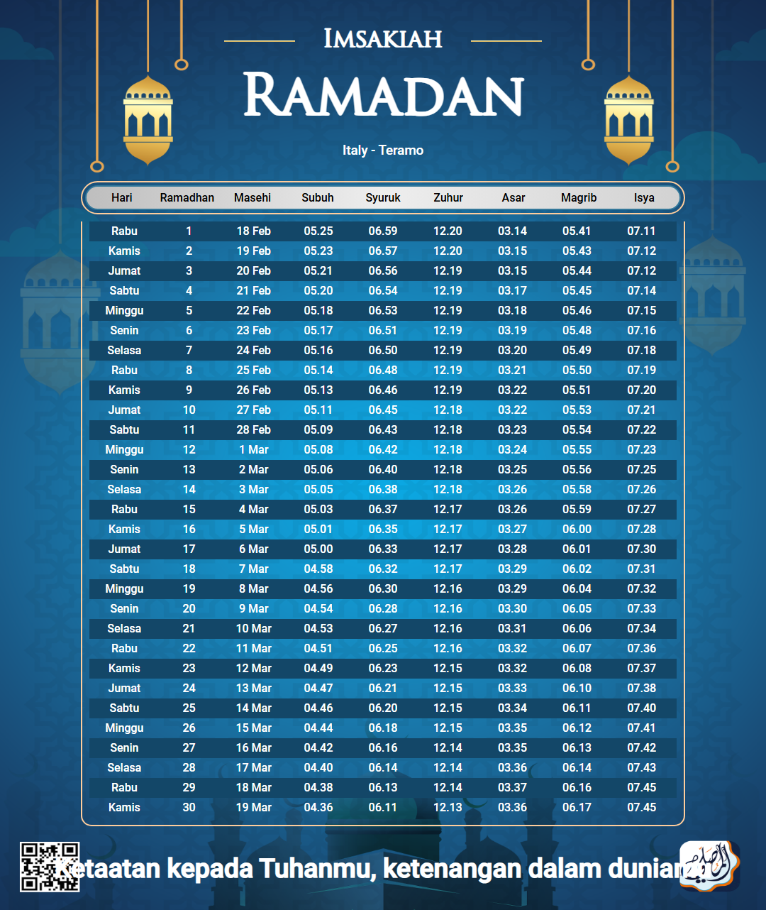 ramadan amsakiah image