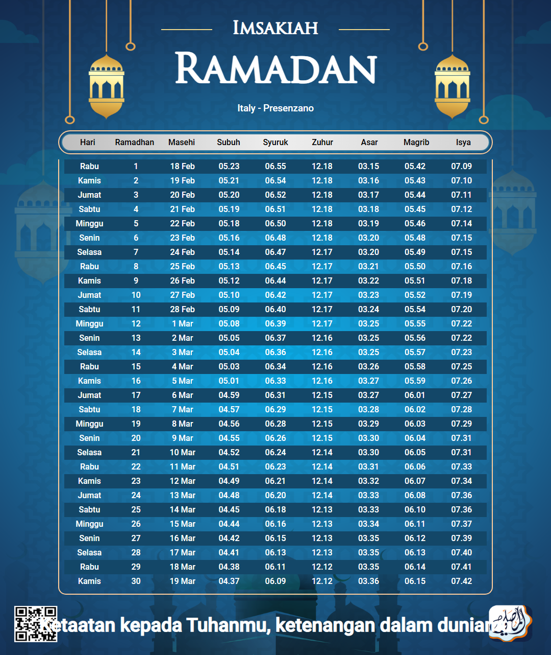 ramadan amsakiah image