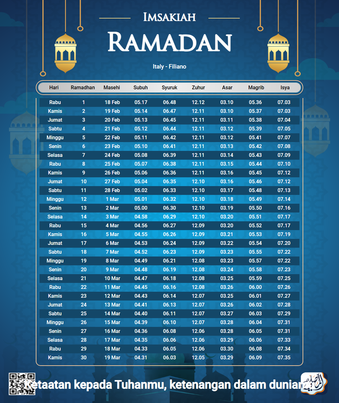 ramadan amsakiah image