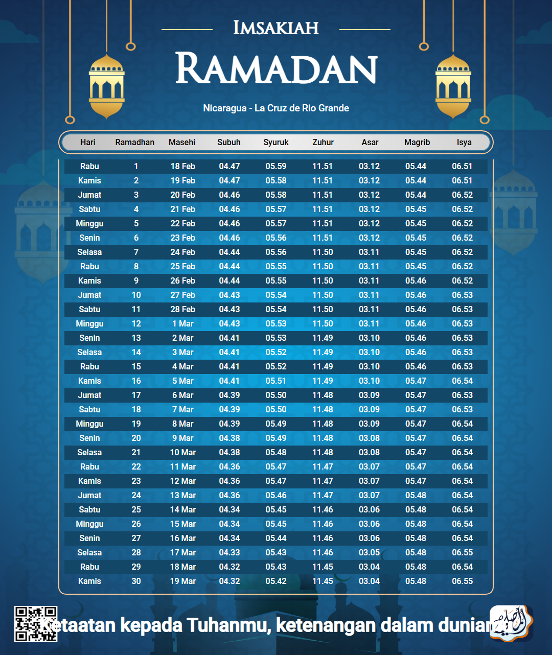 ramadan amsakiah image