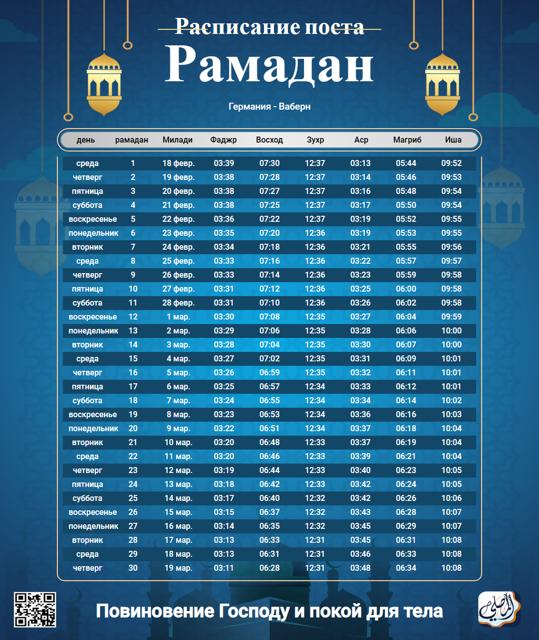 ramadan amsakiah image