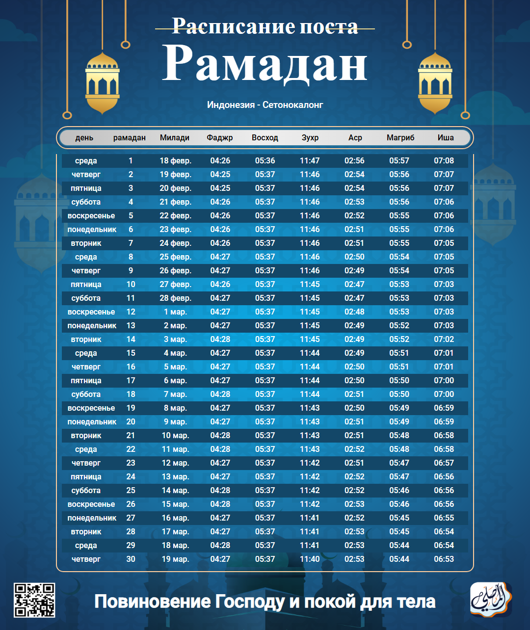ramadan amsakiah image
