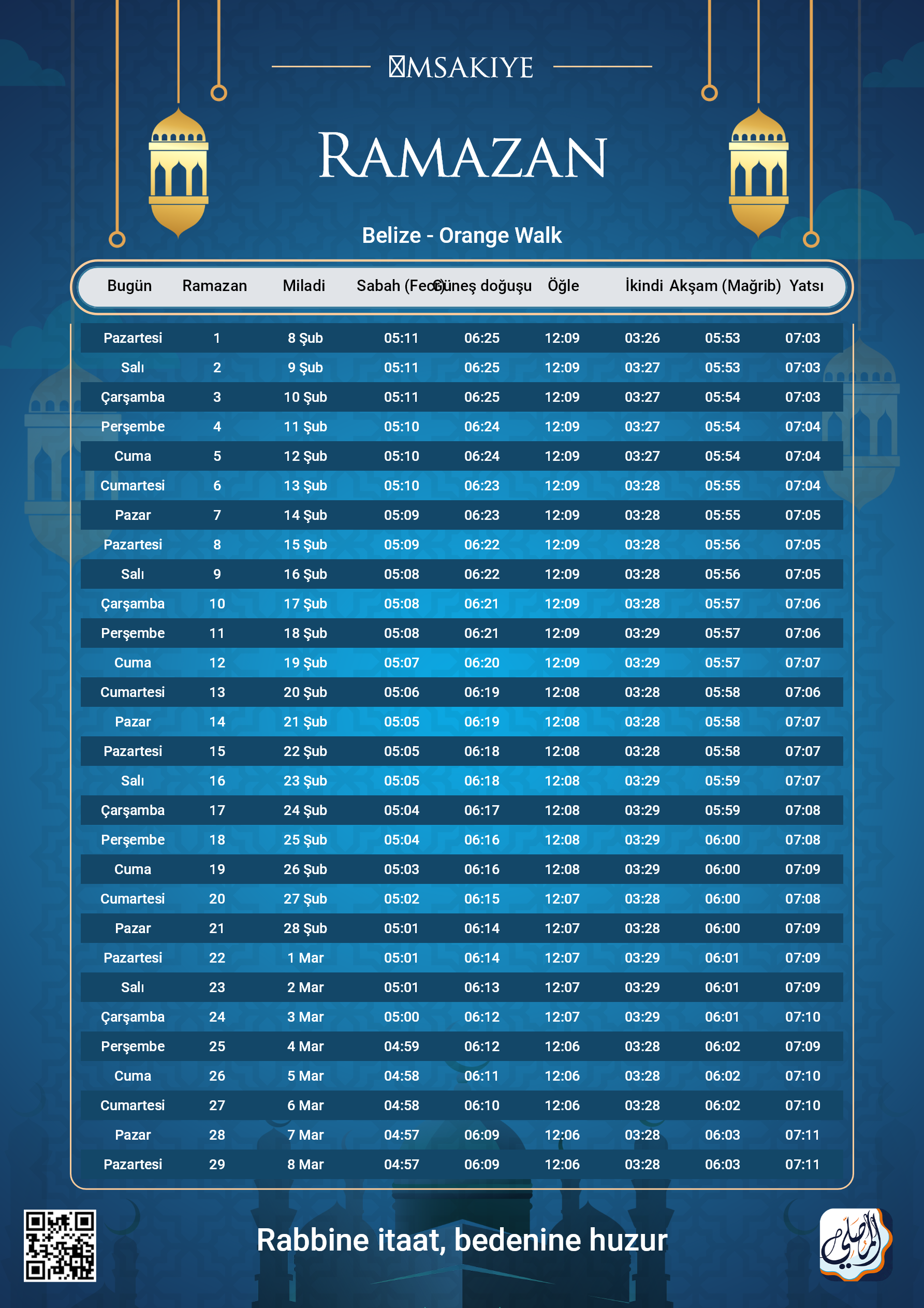 ramadan amsakiah image