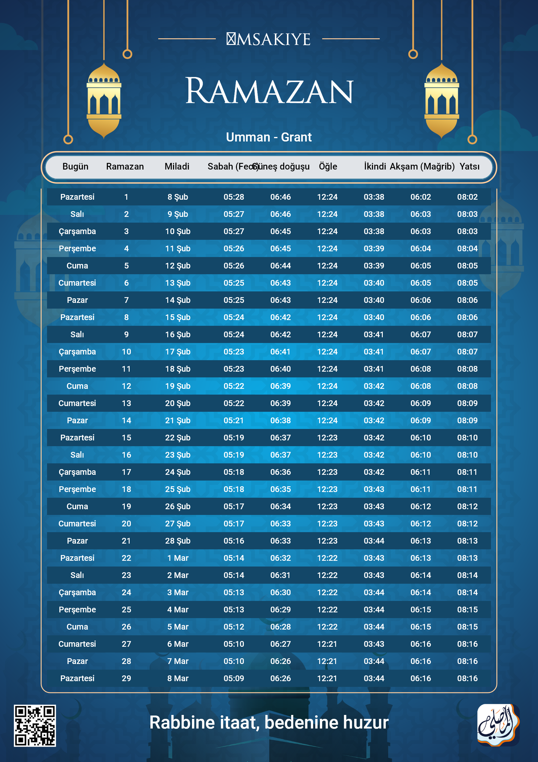 ramadan amsakiah image