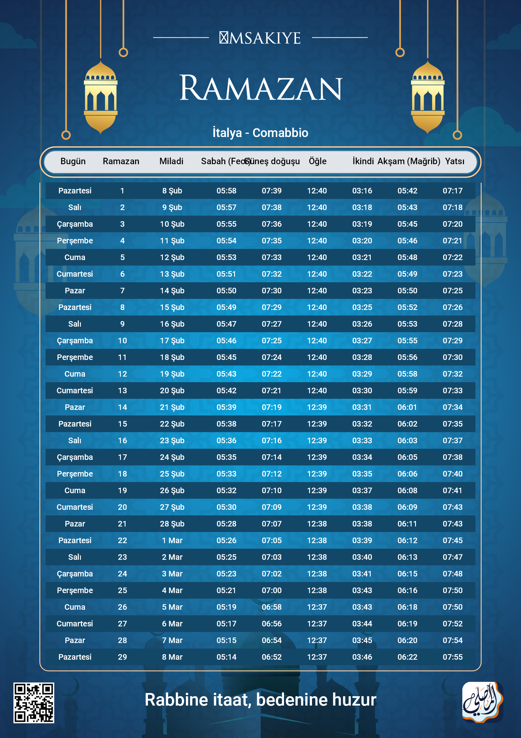ramadan amsakiah image
