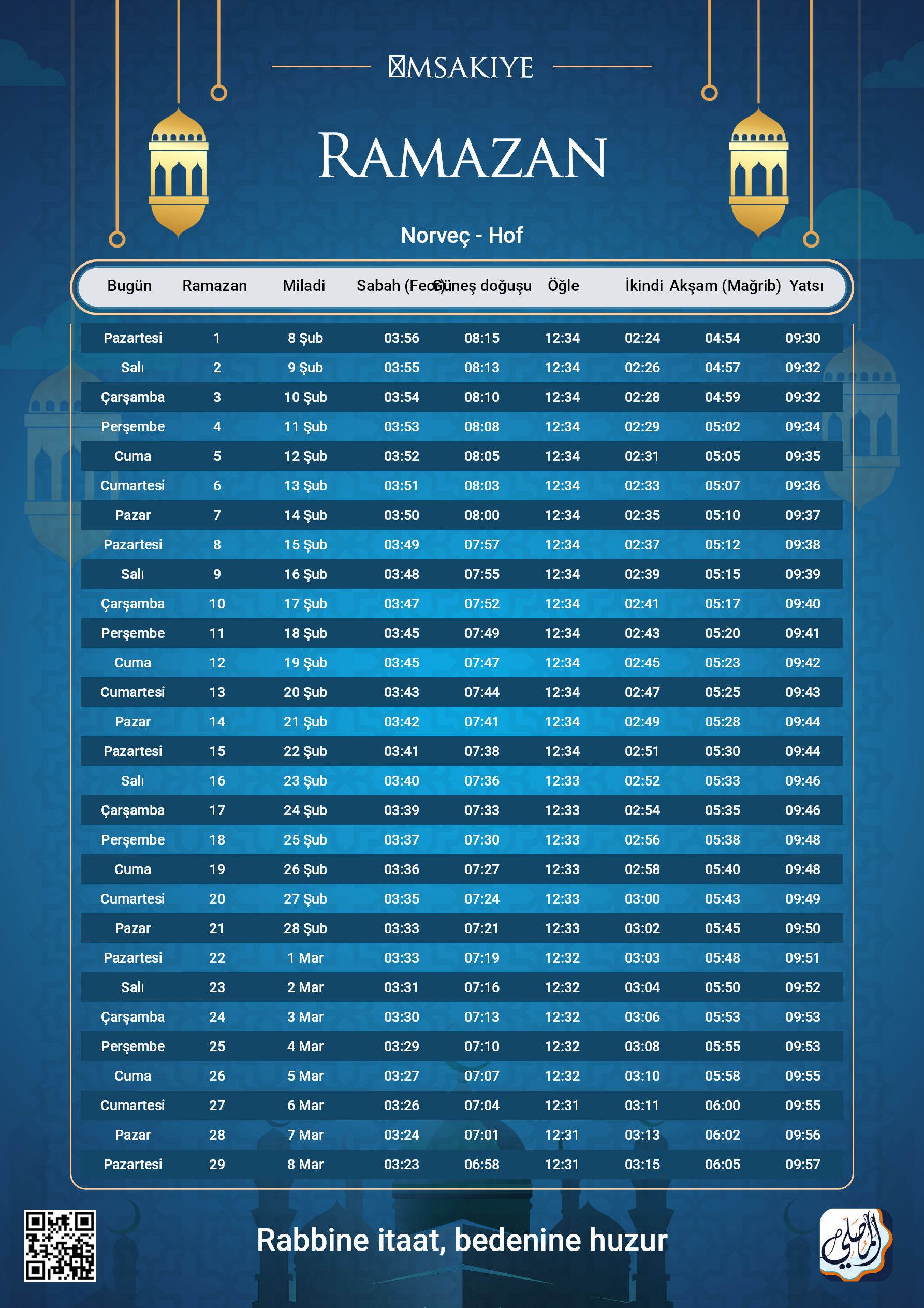 ramadan amsakiah image